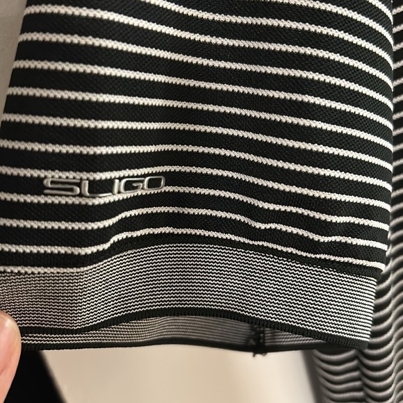 Men’s pinstripe polo golf  shirt size large - Picture 3 of 4